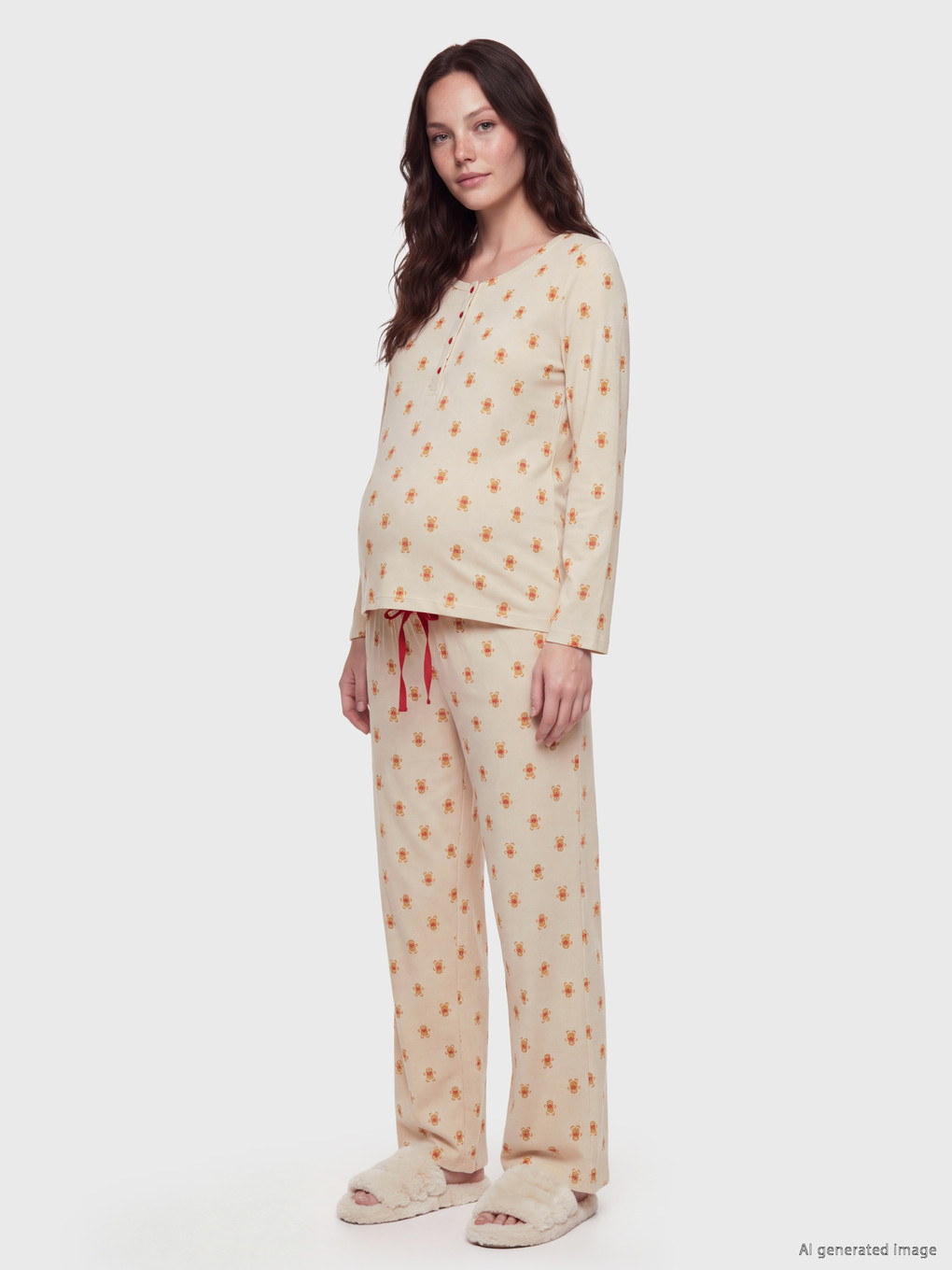 Crew Neck Maternity Pyjamas Set