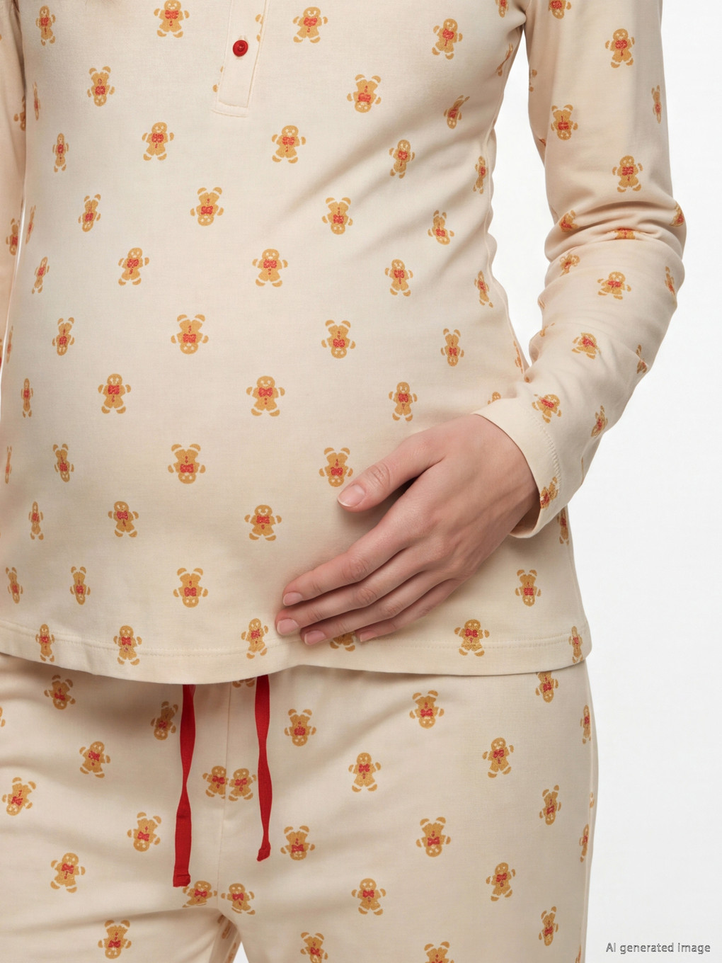 Crew Neck Maternity Pyjamas Set-2