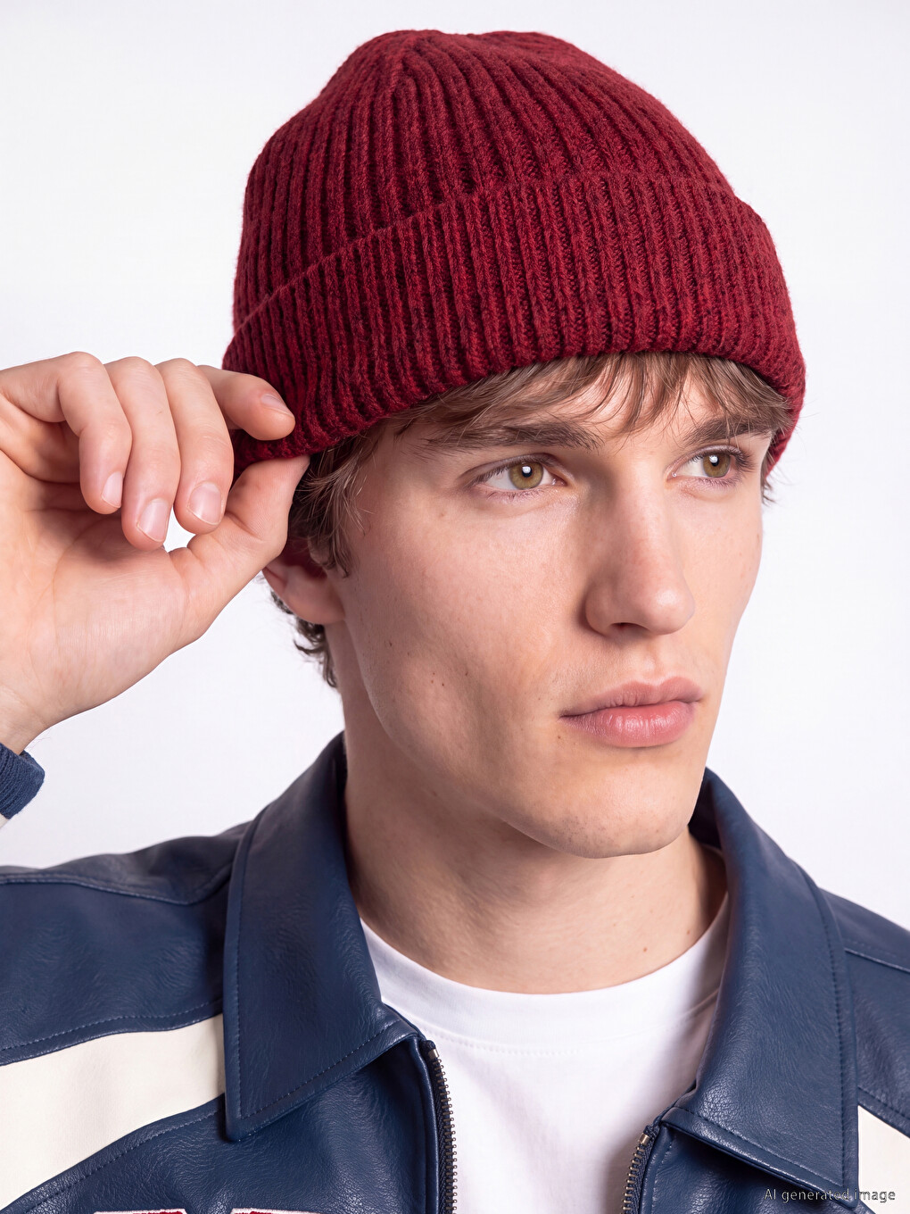 Men's Ribbed Knitwear Beanie