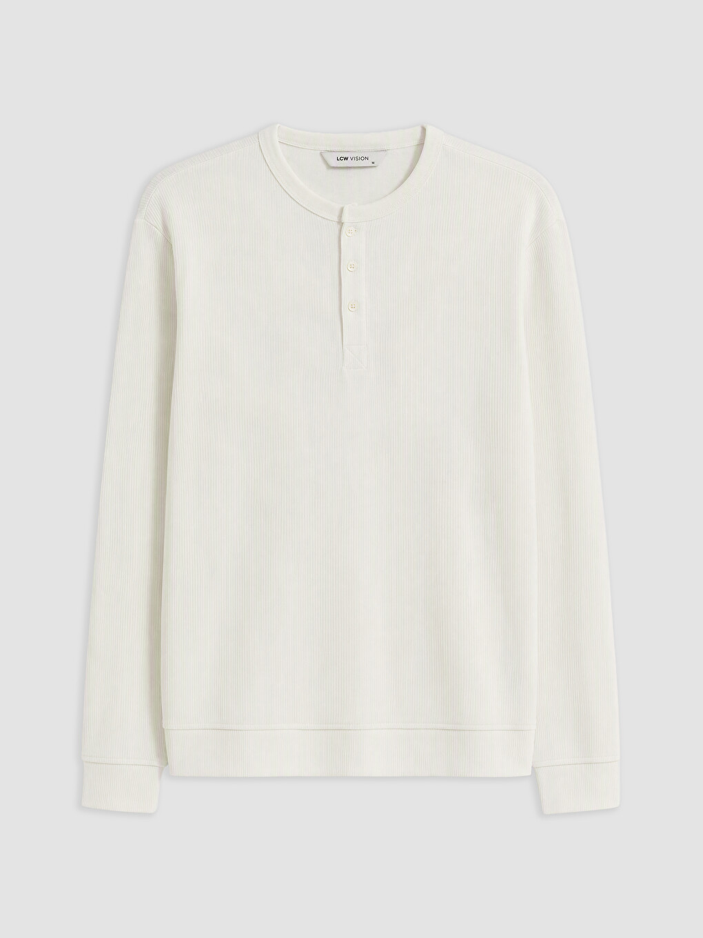 Gri Bisiklet Yaka Erkek Sweatshirt