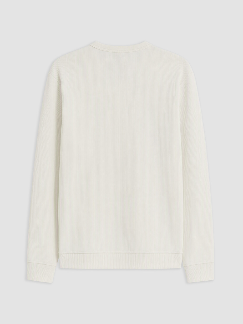 Gri Bisiklet Yaka Erkek Sweatshirt-1