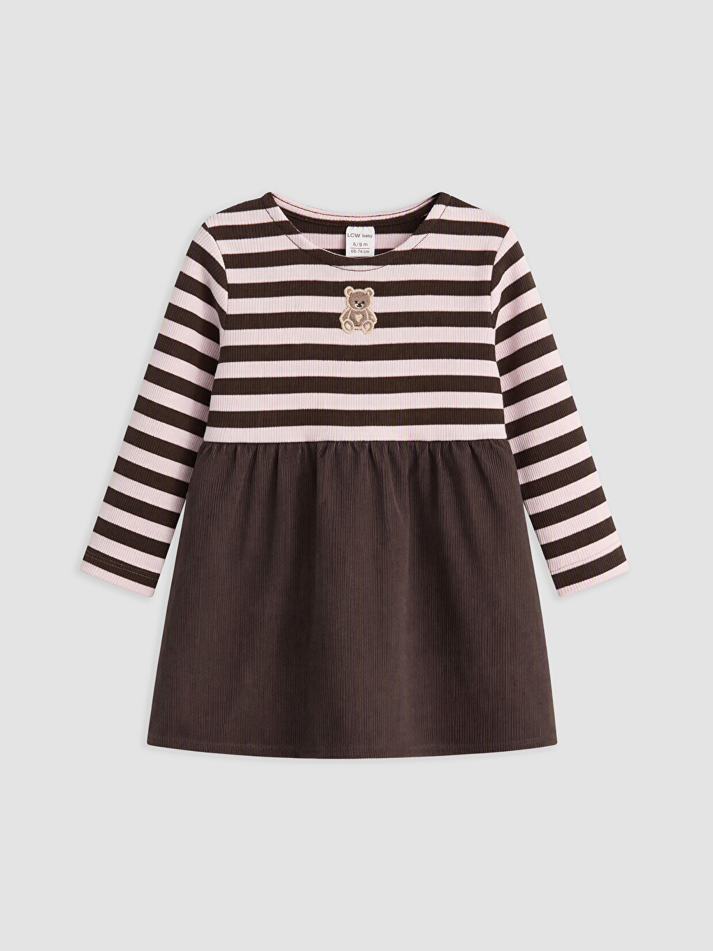 Embroidered Baby Girls' Velvet Dress
