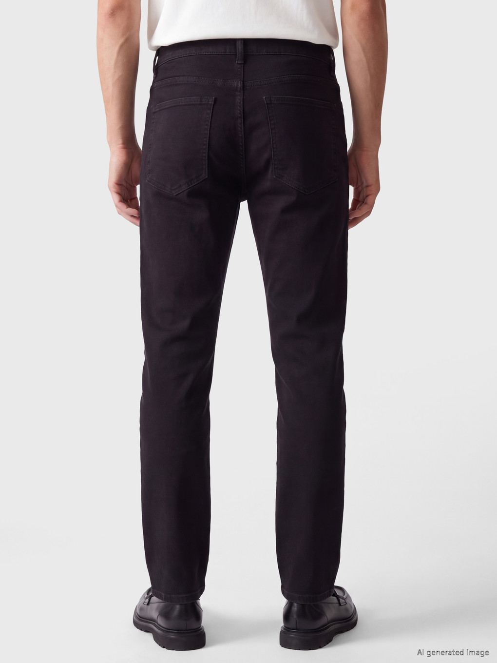 Siyah Slim Fit Şardonlu Jean-3