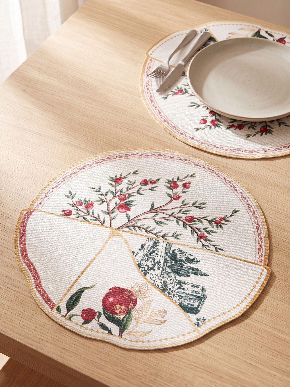 2-کەلوپەلی نەخشدار Placemat
