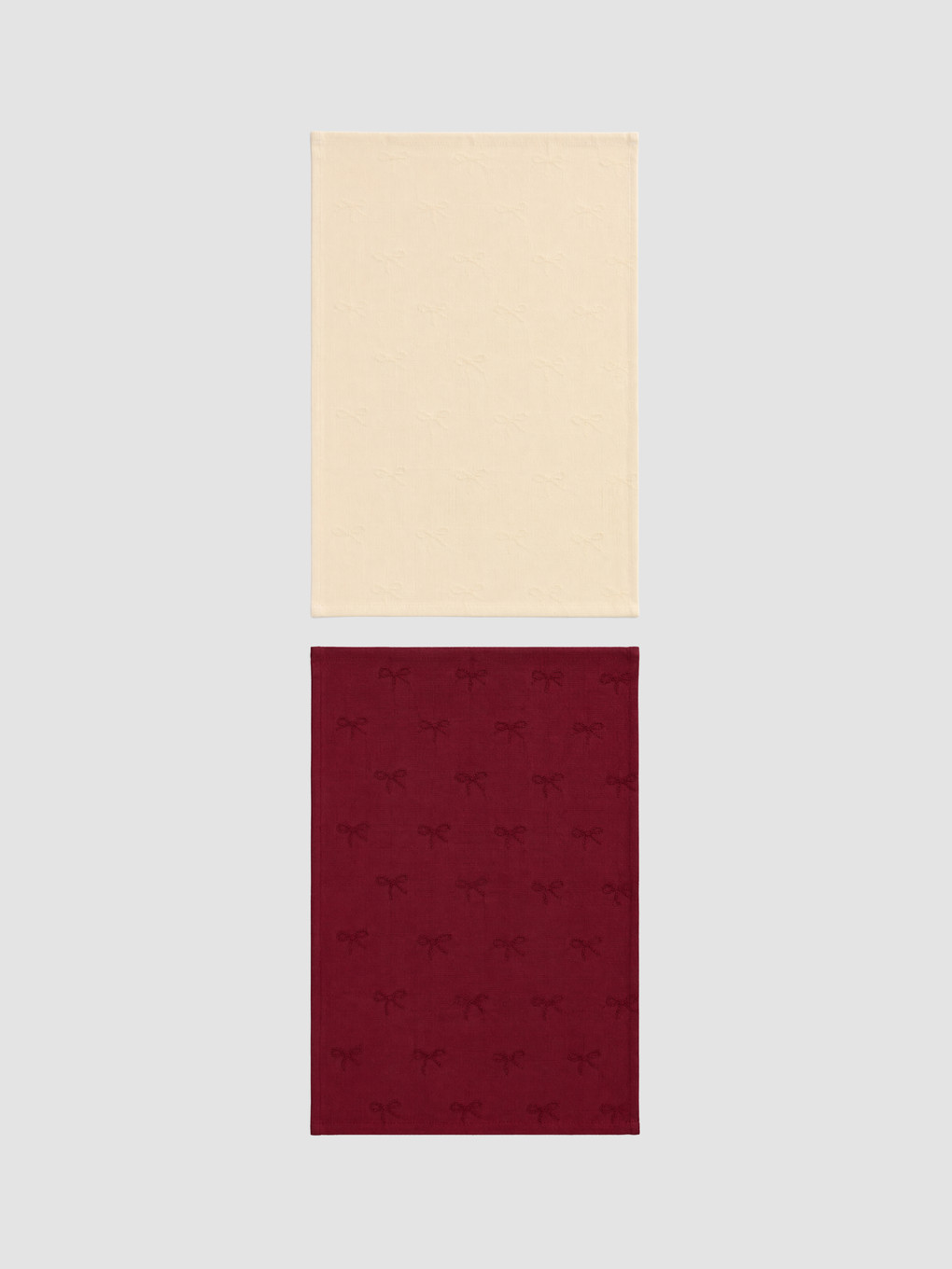 Bow Patterned Cotton Drying Cloth 40x50 Cm-1