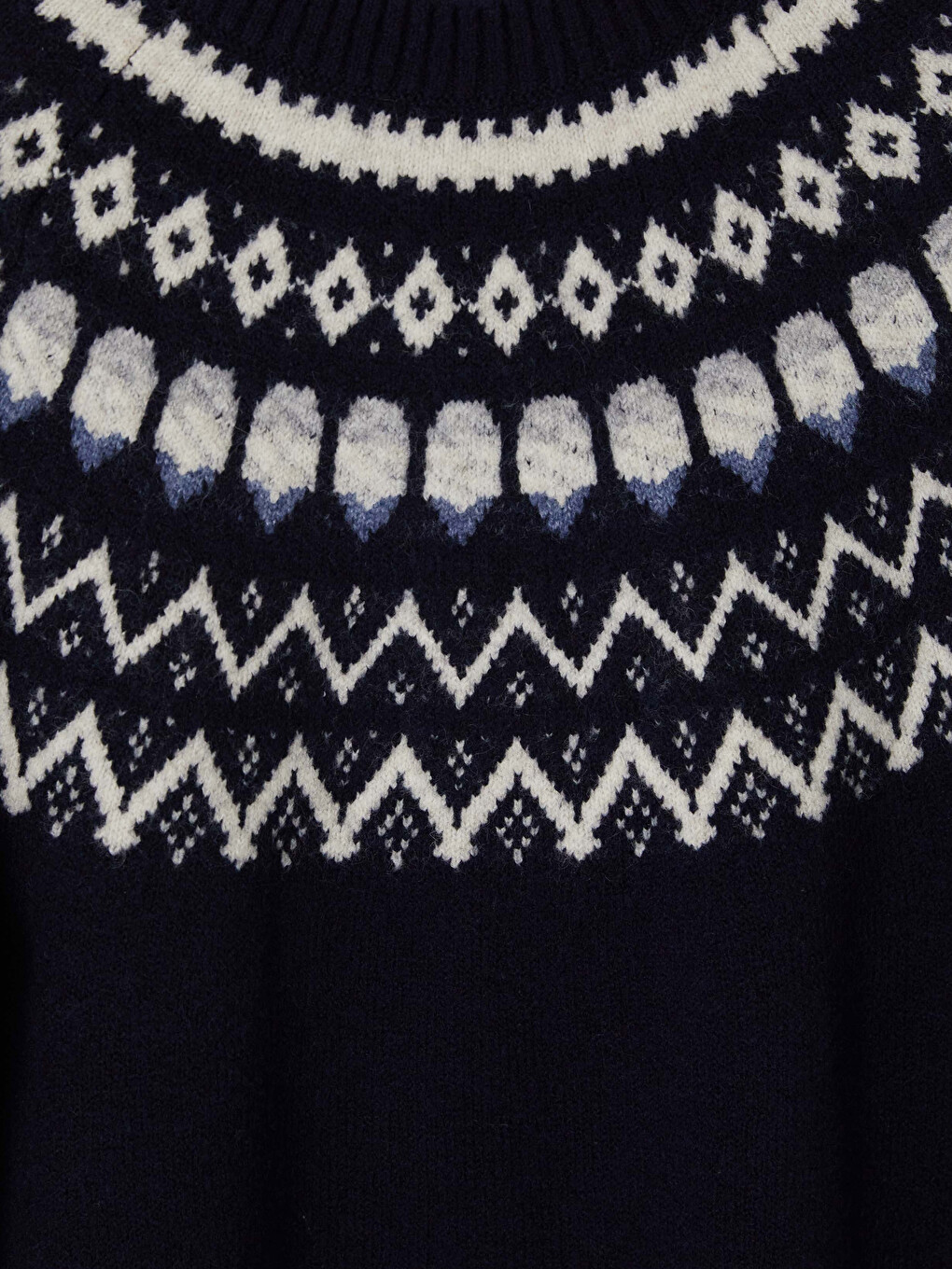 Crew Neck Patterned Men's Sweater-6