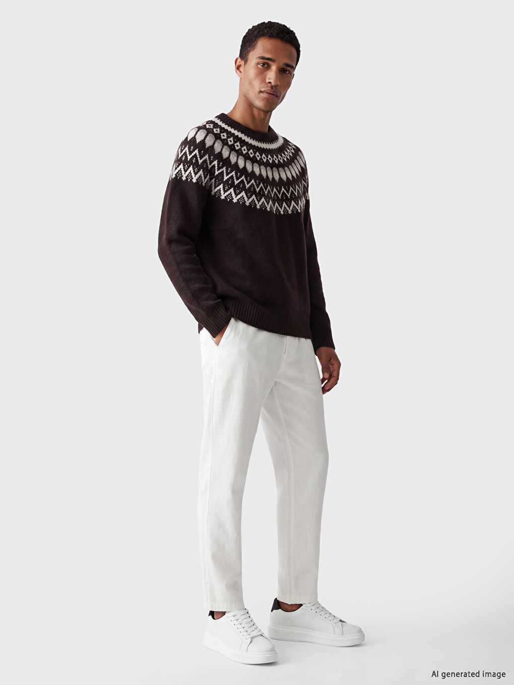 Crew Neck Knitwear Sweater پیاوان-1