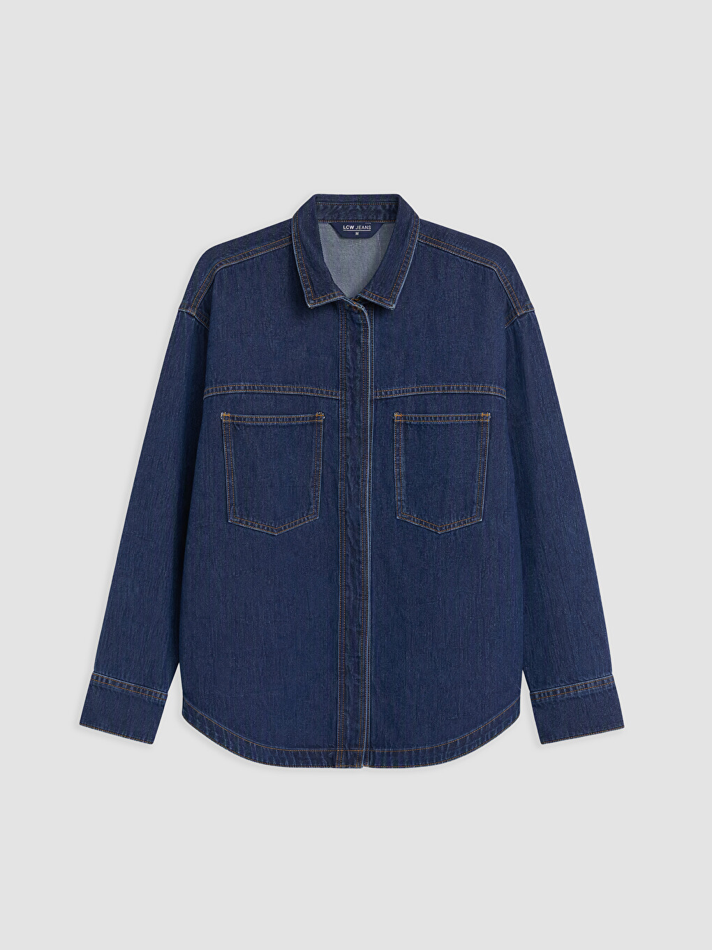 Oversize Women's Jean Shirt-4