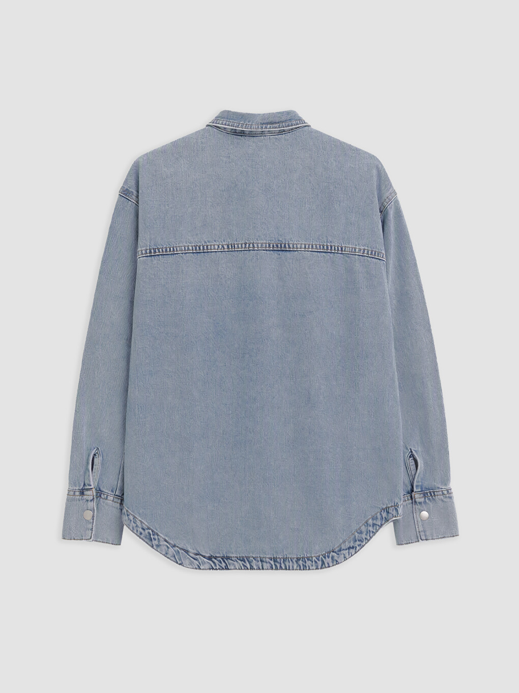 Oversize Women's Jean Shirt-5