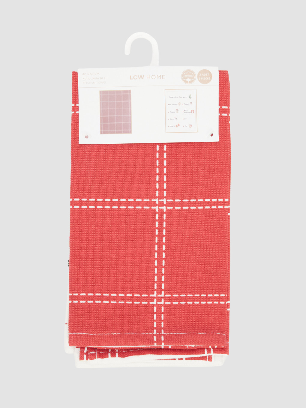Checked Drying Cloth 2 Pack 50x70 Cm-1