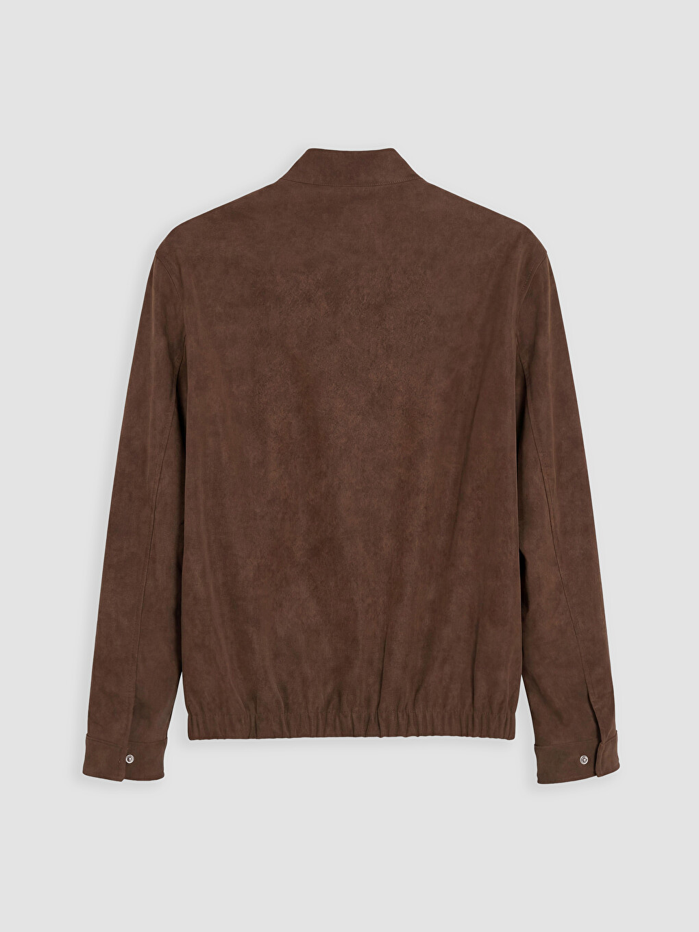 Kahverengi Regular Fit Erkek Süet Bomber Ceket-7