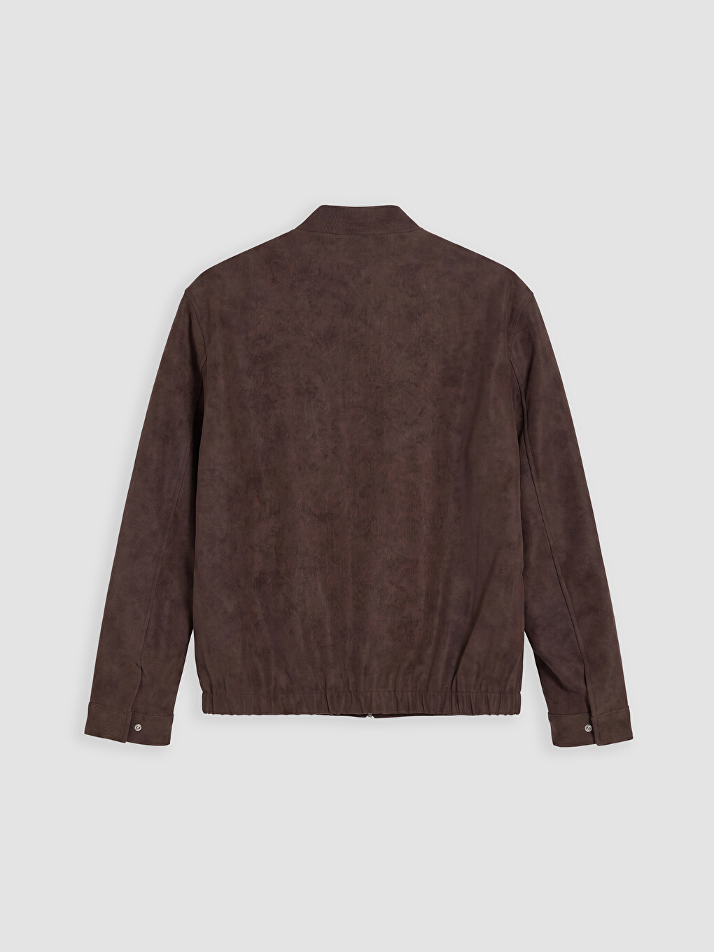 Kahverengi Regular Fit Erkek Süet Bomber Ceket-7
