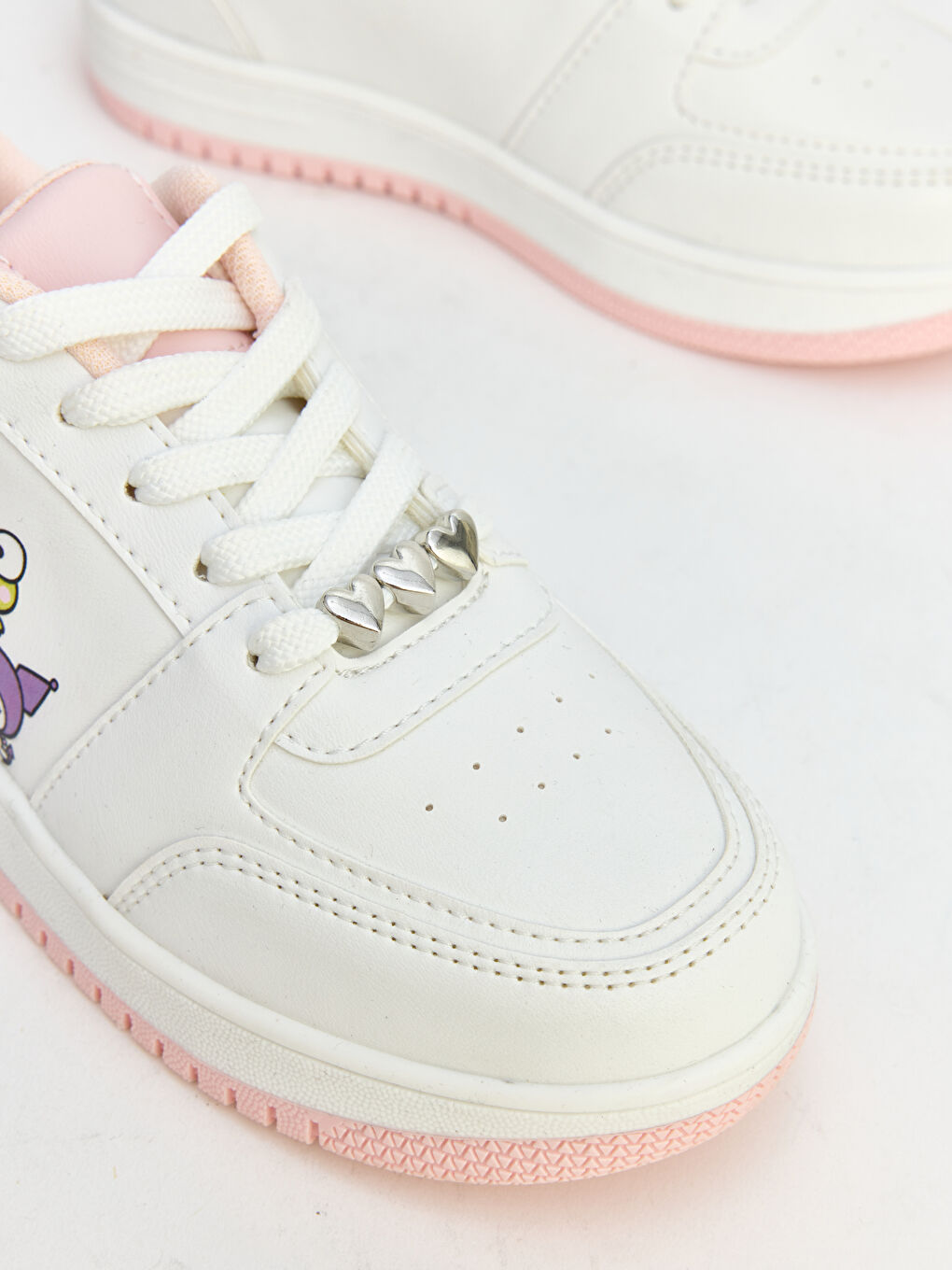 Beyaz Hello Kitty Baskılı Kız Çocuk Spor Ayakkabı-1