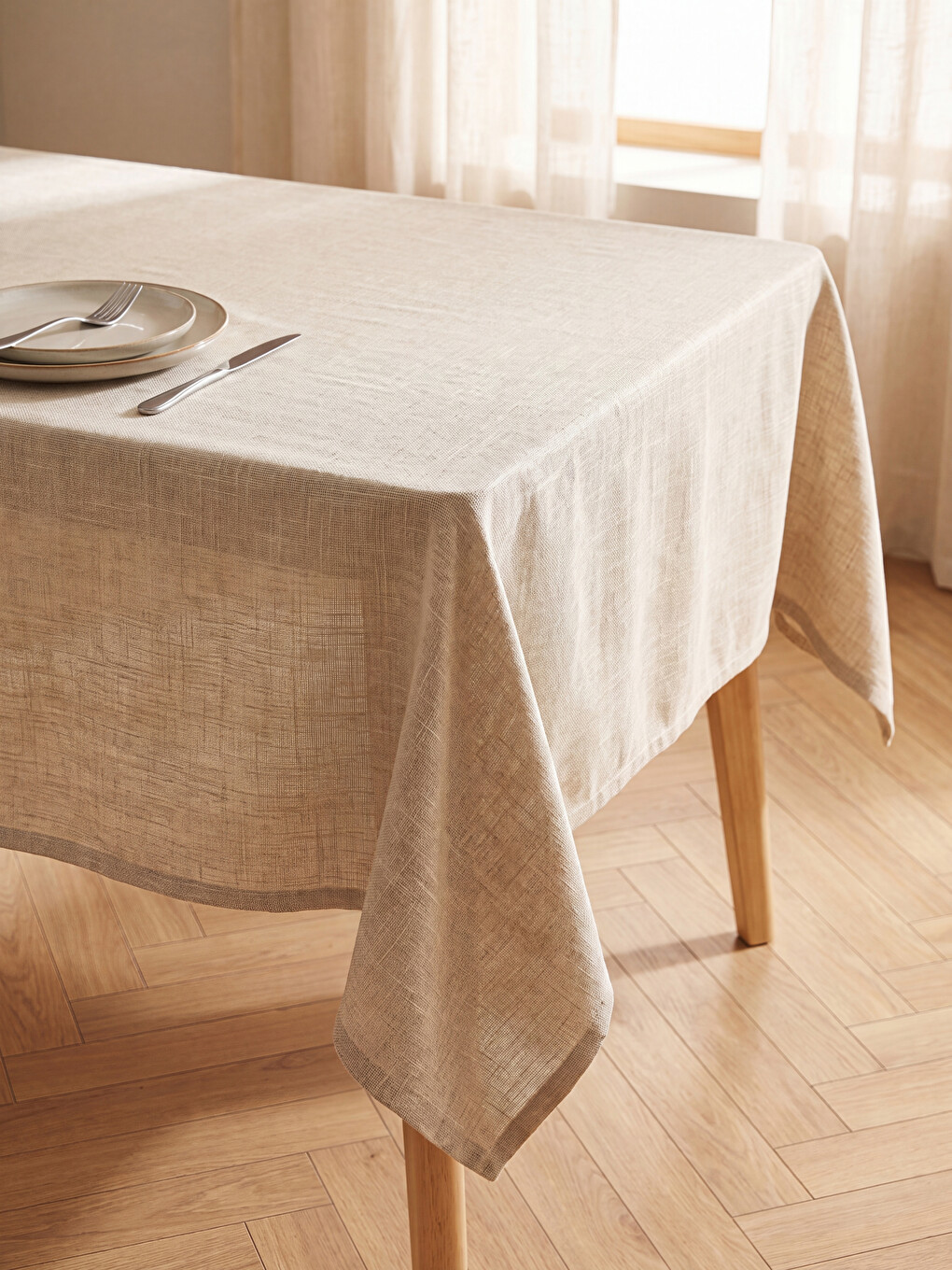 Poplin Tablecloth 145x200 Cm