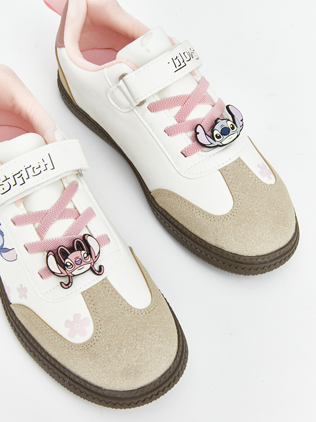 Pembe Lilo ve Stitch Baskılı Kız Çocuk Spor Ayakkabı-2