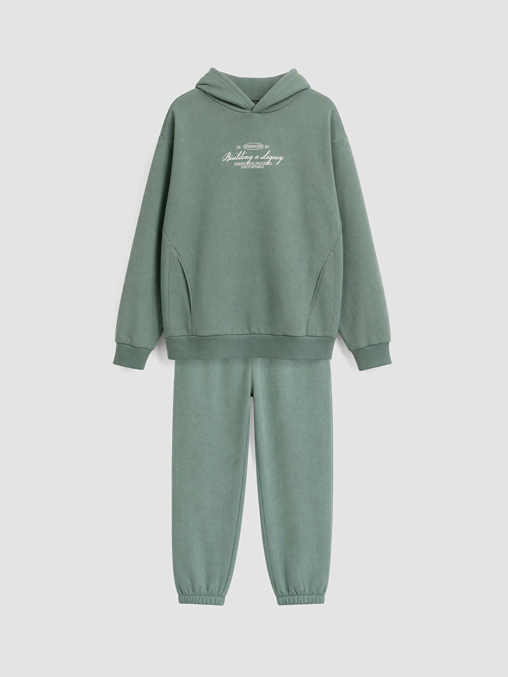 Hooded Boys' Thick Tracksuit Set