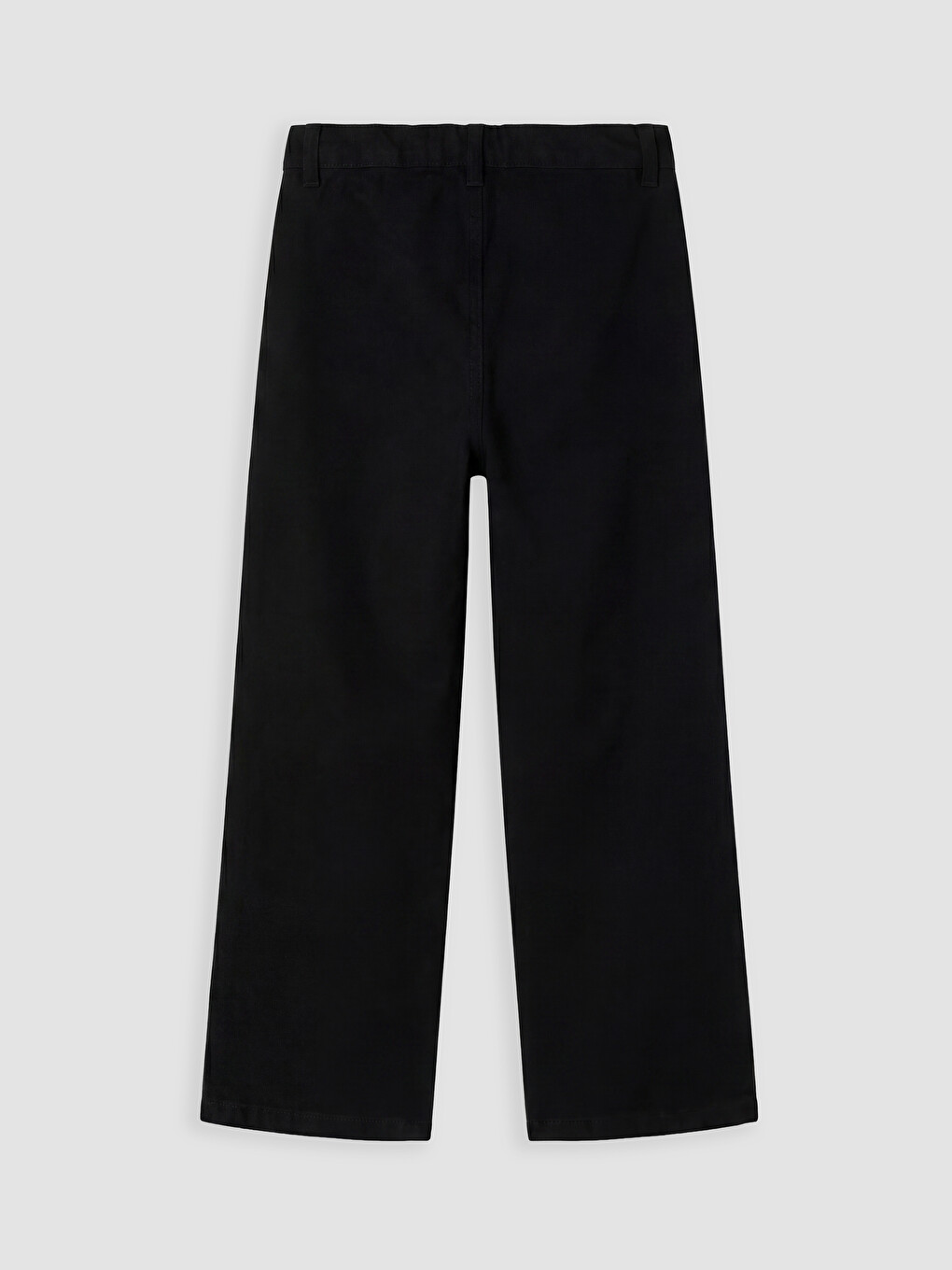 Siyah Beli Lastikli Kız Çocuk Jean Pantolon-2