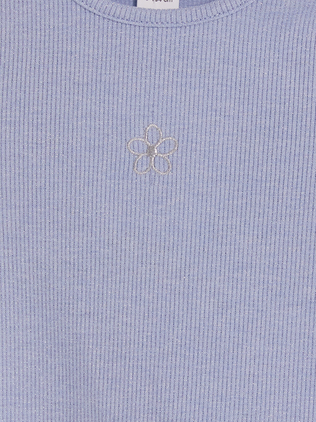 Crew Neck Embroidered Girl T-shirt-1