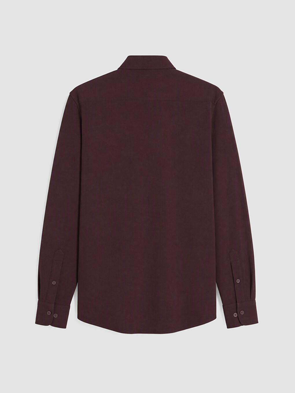 Bordo Slim Fit Gömlek Yaka Erkek Gömlek-2