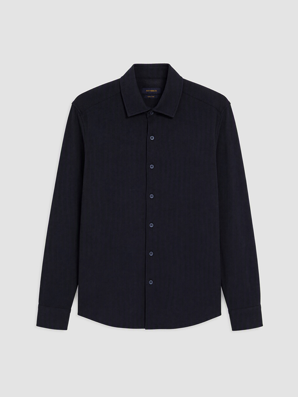 Lacivert Slim Fit Gömlek Yaka Erkek Gömlek