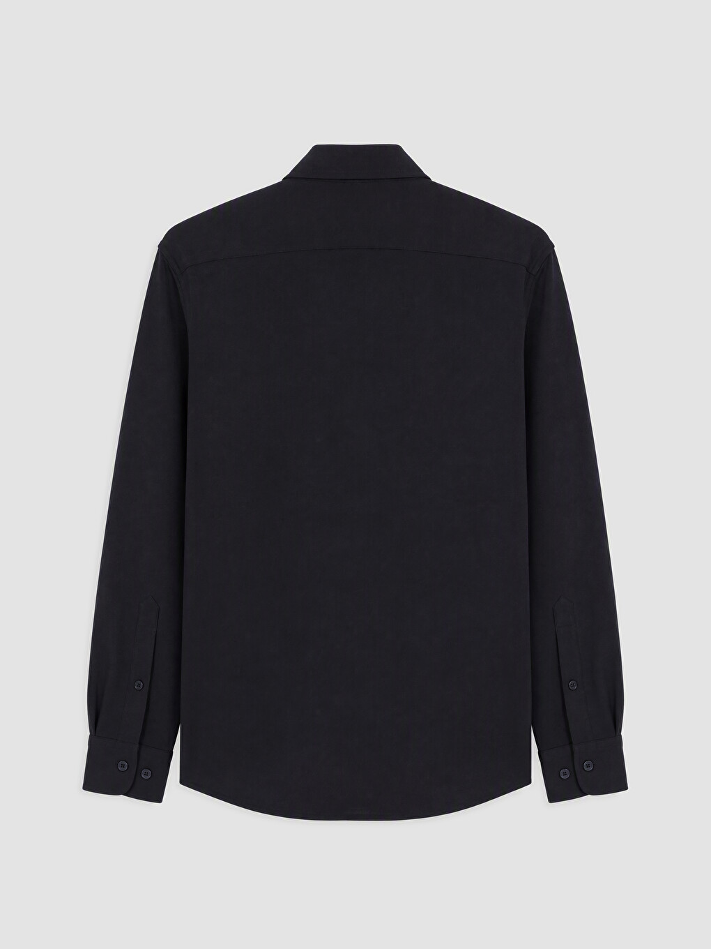 Lacivert Slim Fit Gömlek Yaka Erkek Gömlek-1