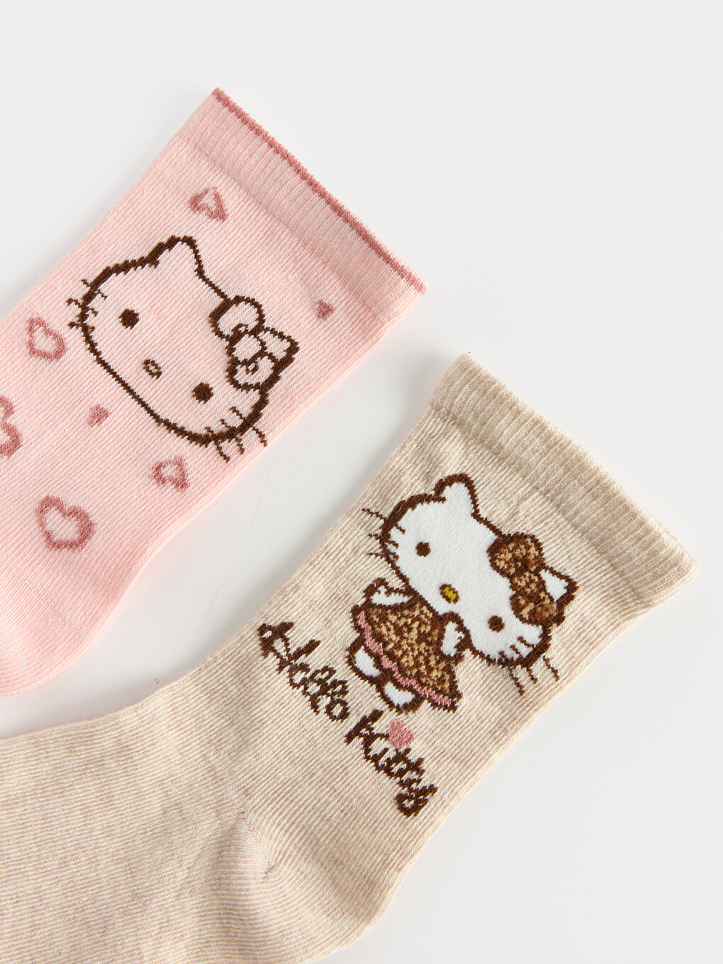 Çorape Kyçi Me Motive Hello Kitty, Pesë-pako Për Vajza-1