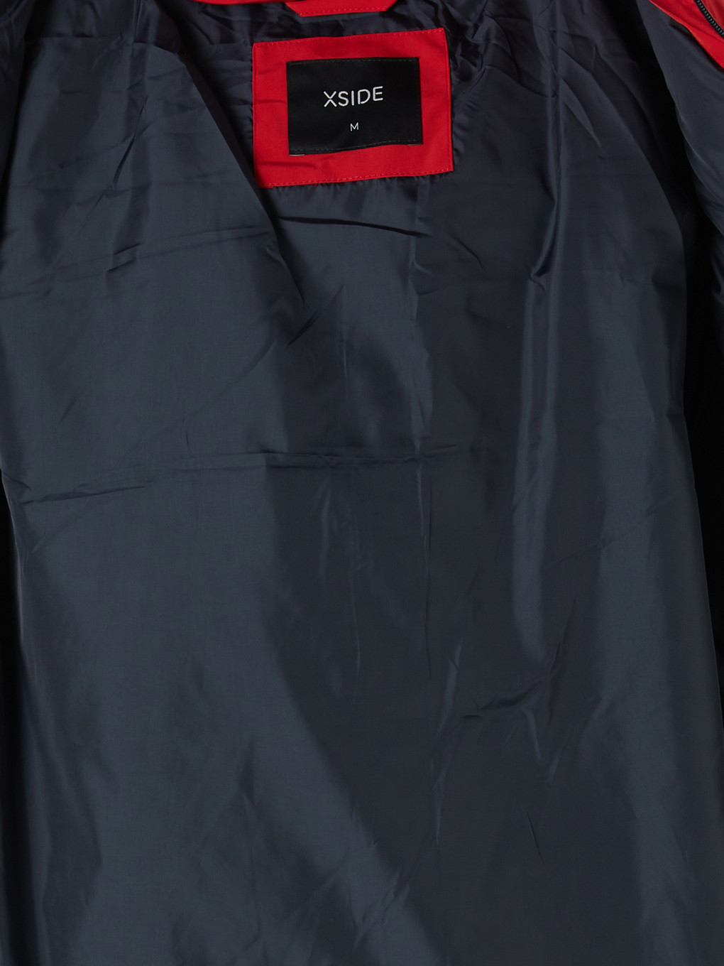 Kırmızı Regular Fit Kapüşonlu Baskılı Erkek Mont-4
