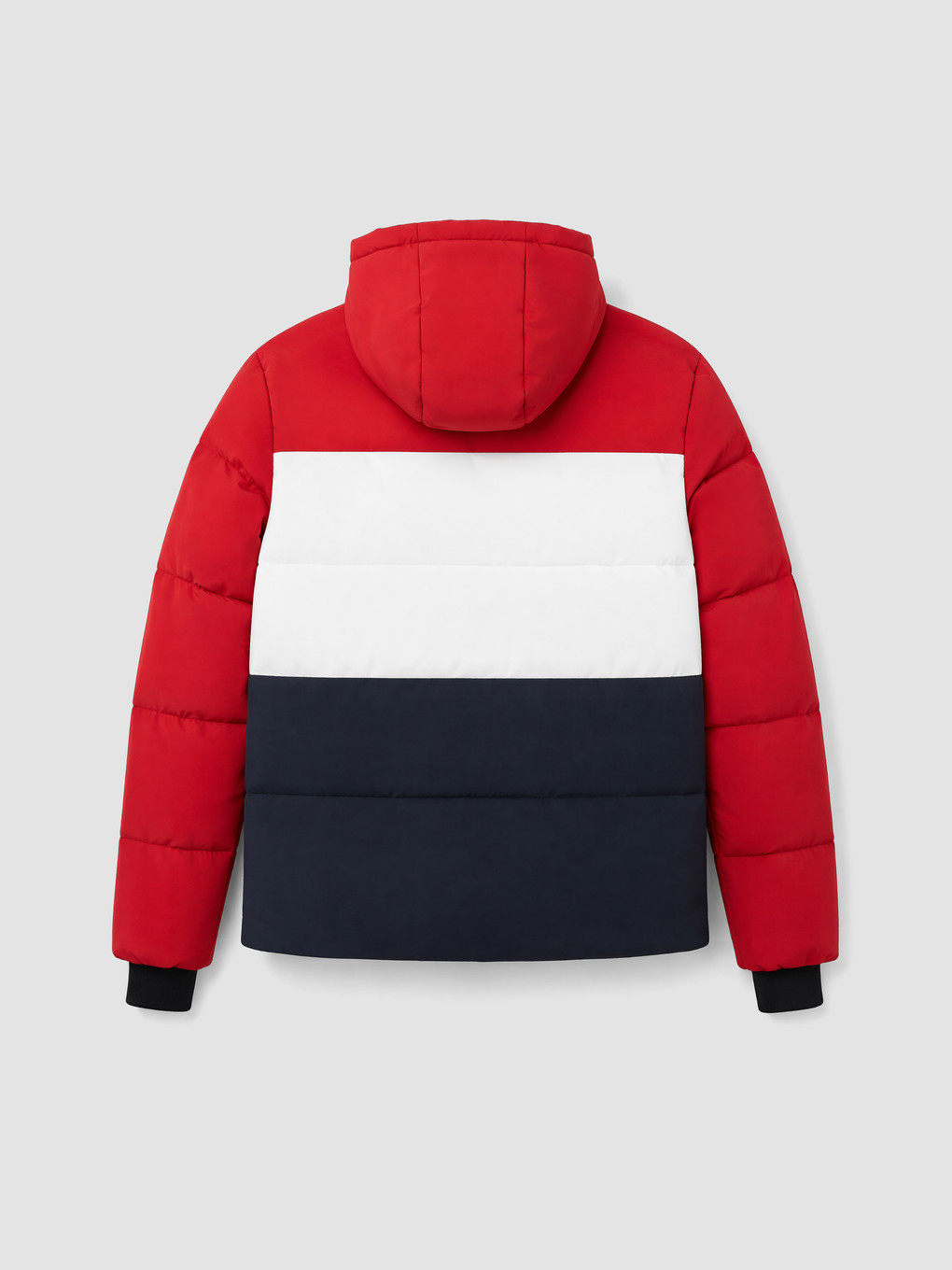 Kırmızı Regular Fit Kapüşonlu Baskılı Erkek Mont-5
