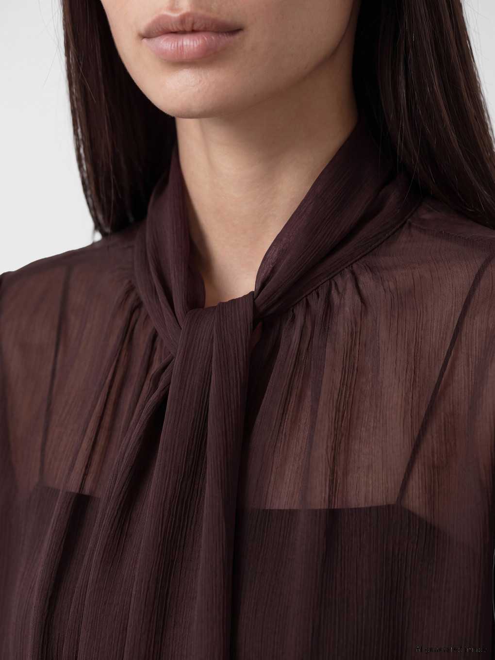 Woman Brown Blouse-2