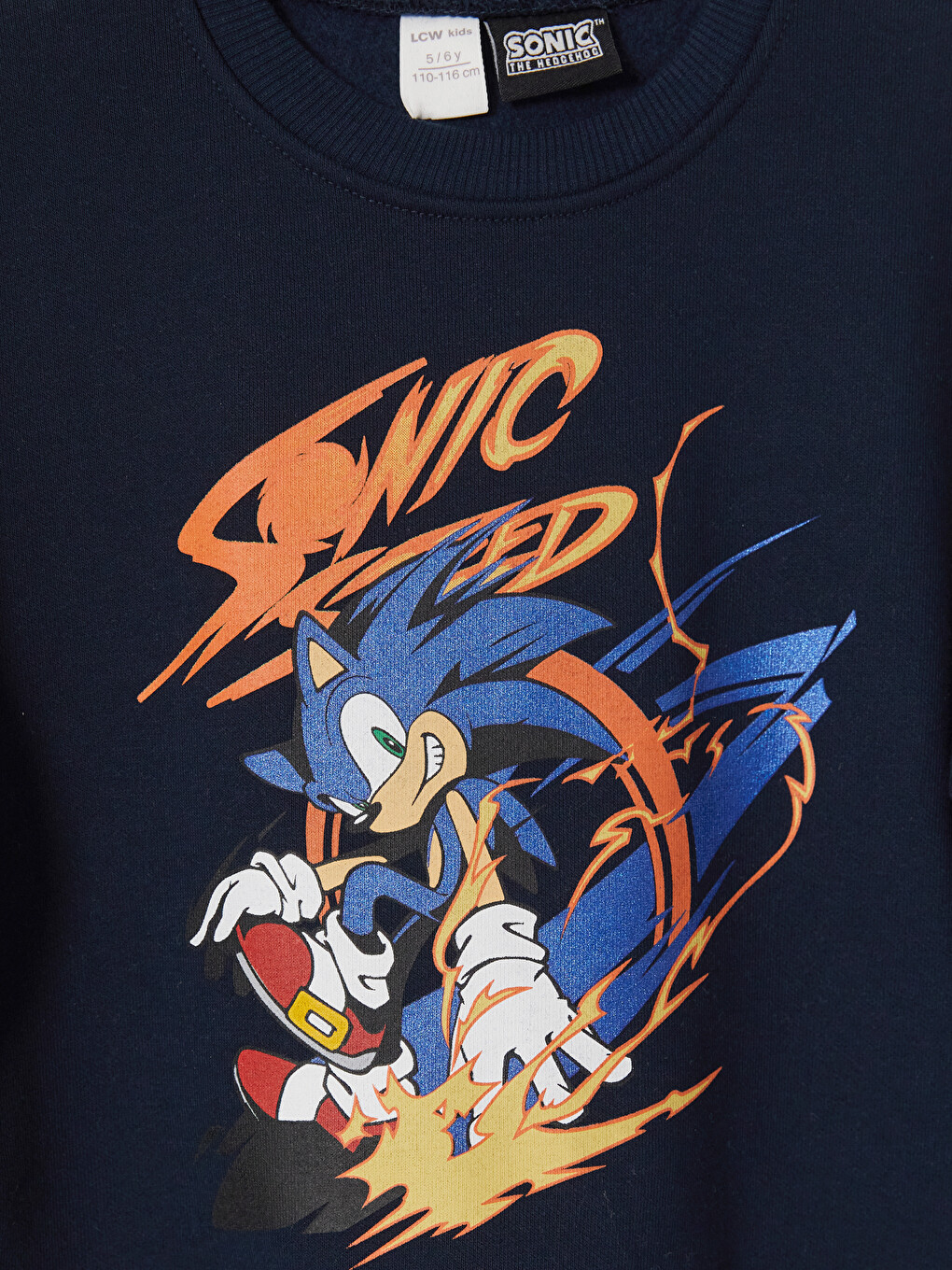 Sonic Printed Boys' Thick Tracksuit Set-3