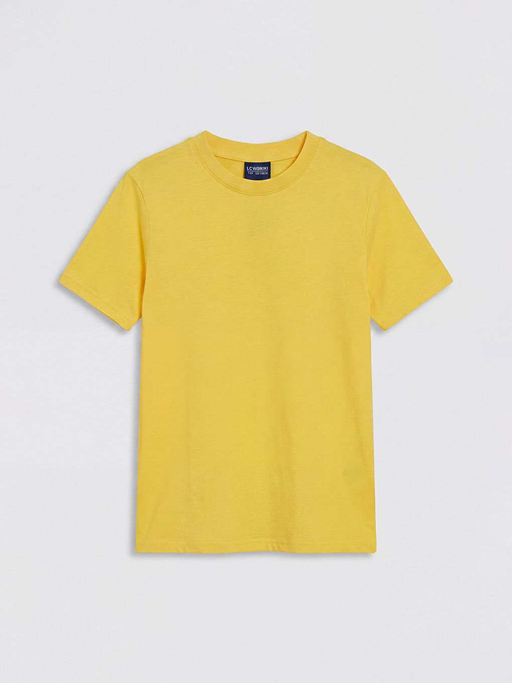 Sarı Bisiklet Yaka Kısa Kollu Erkek Çocuk Tişört