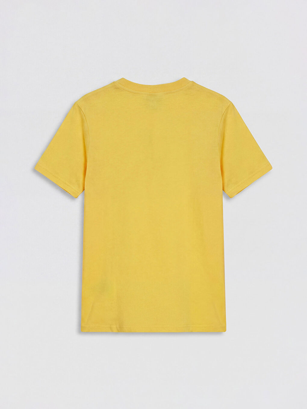 Sarı Bisiklet Yaka Kısa Kollu Erkek Çocuk Tişört-1