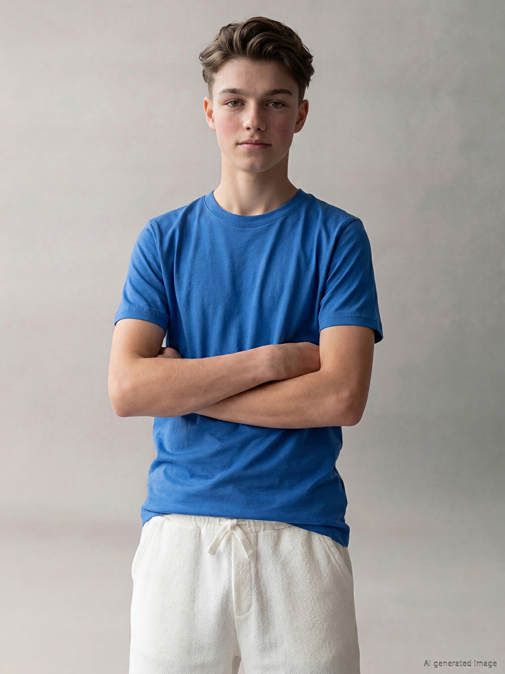 Crew Neck Short Sleeve Boys' T-Shirt