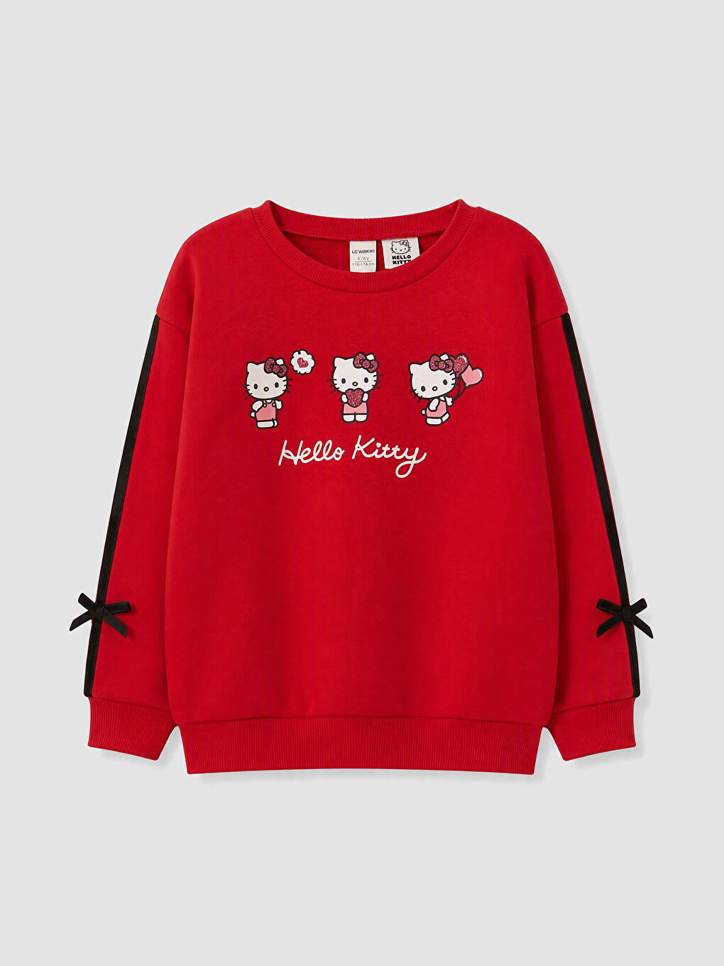 Kırmızı Hello Kitty Baskılı Kız Çocuk Takım-1