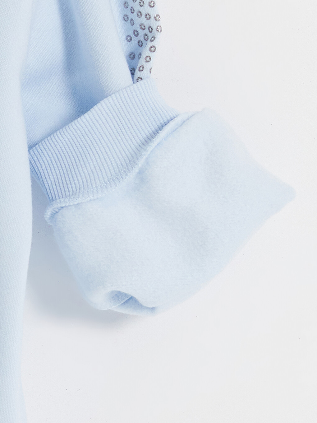 Mavi Elsa Baskılı Kız Çocuk Kalın Sweatshirt-1