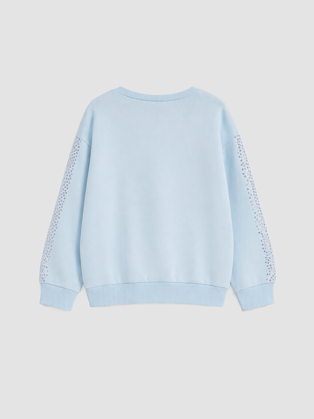 Mavi Elsa Baskılı Kız Çocuk Kalın Sweatshirt-2
