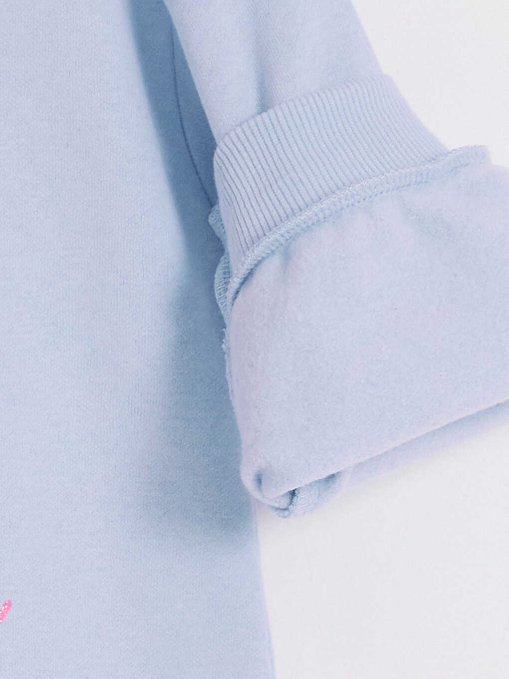 Mavi Stitch Baskılı Kız Çocuk Sweatshirt-3