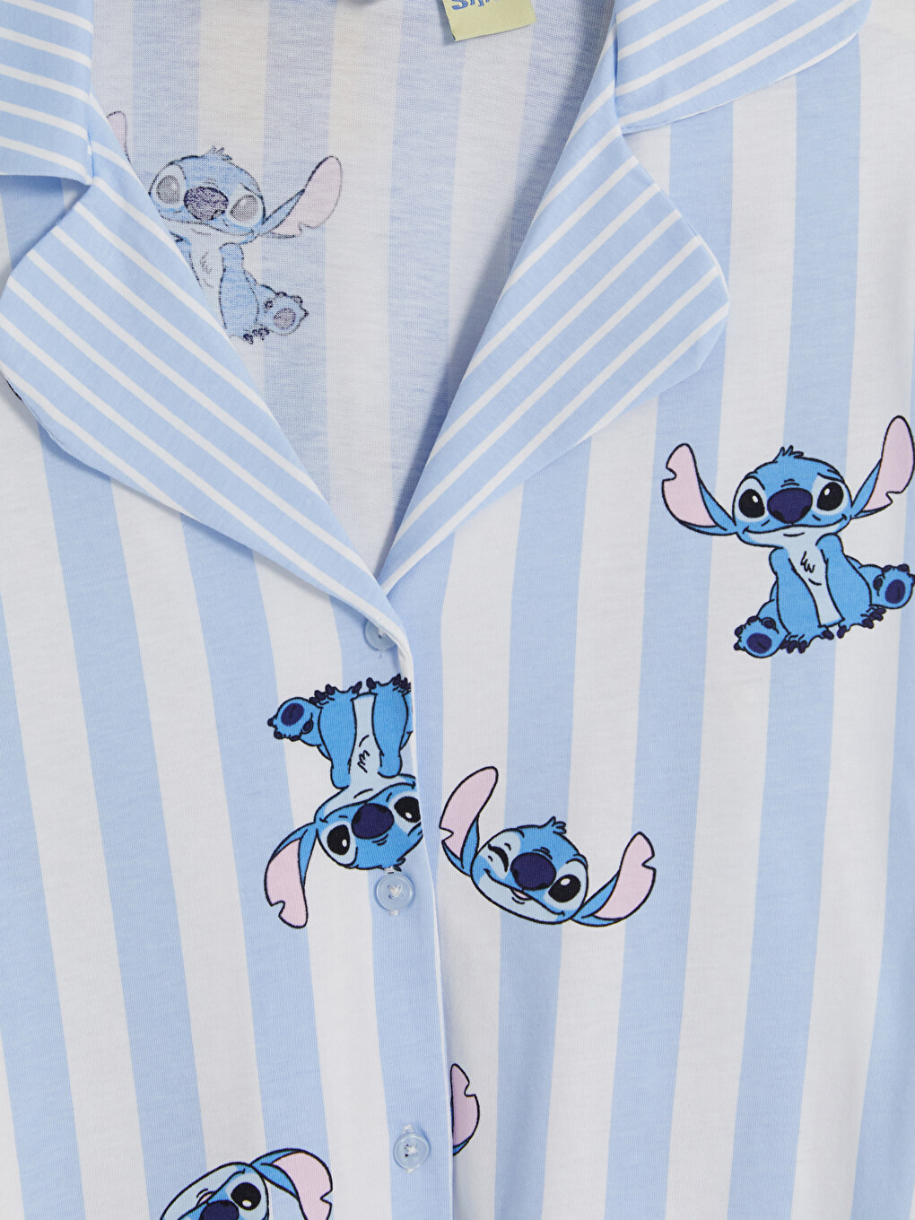Stitch Patterned Women's Pyjamas Set-5