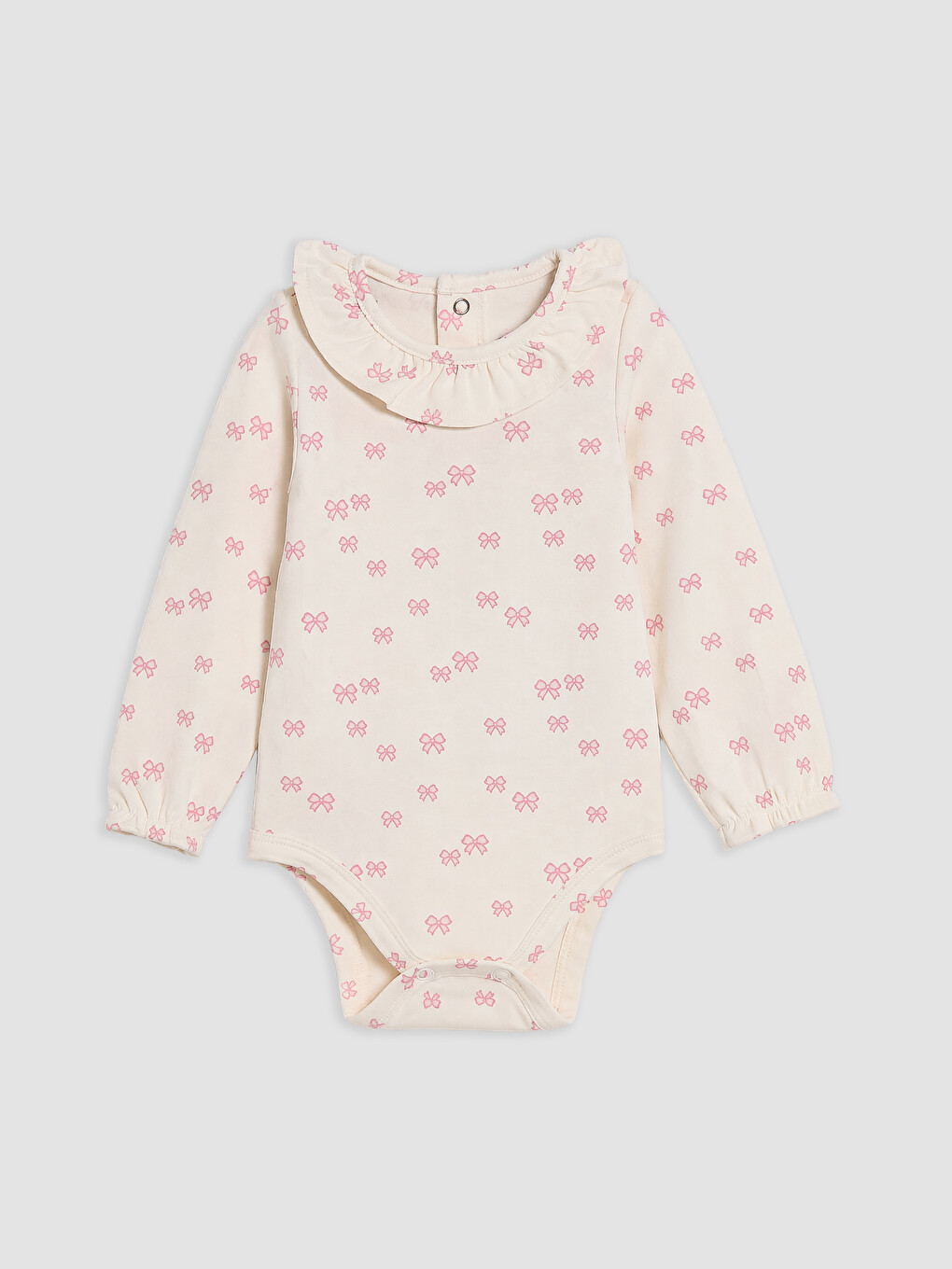 Bow Patterned Baby Girls' Set-1