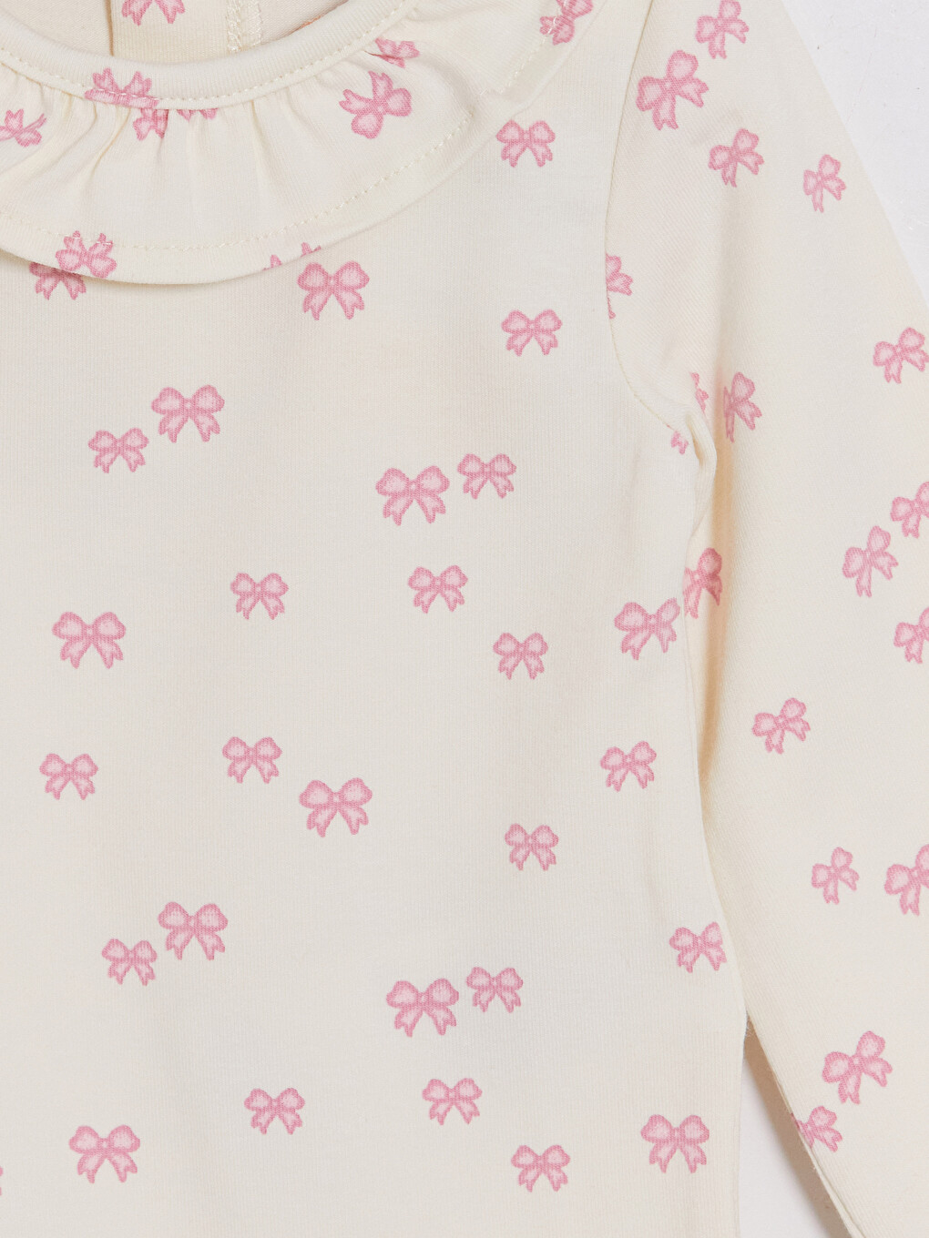 Bow Patterned Baby Girls' Set-5