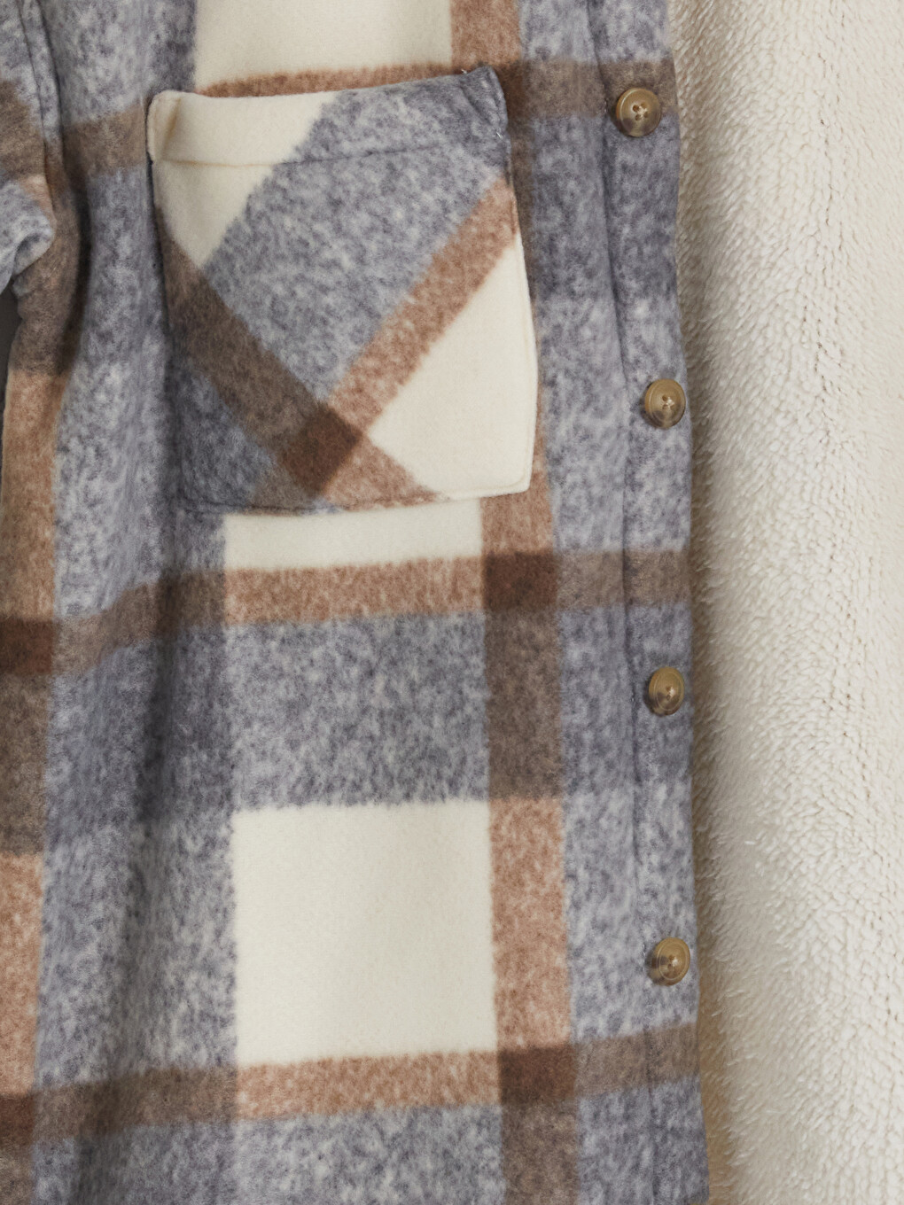 Plaid Boys' Shirt Jacket-1