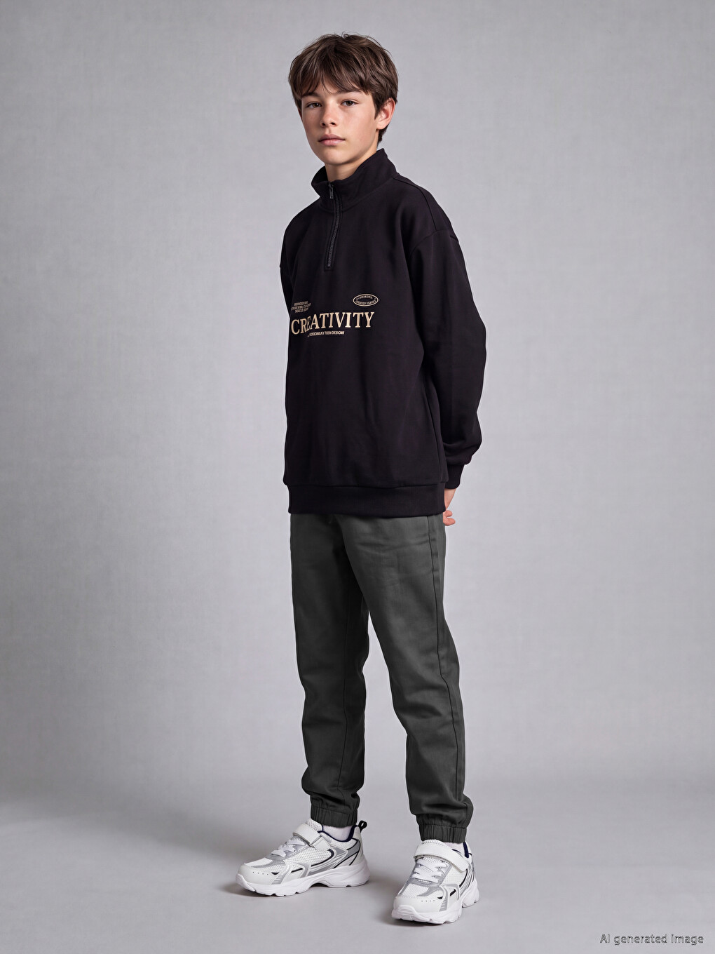 Elastic Waist Boys' Jogger Trousers