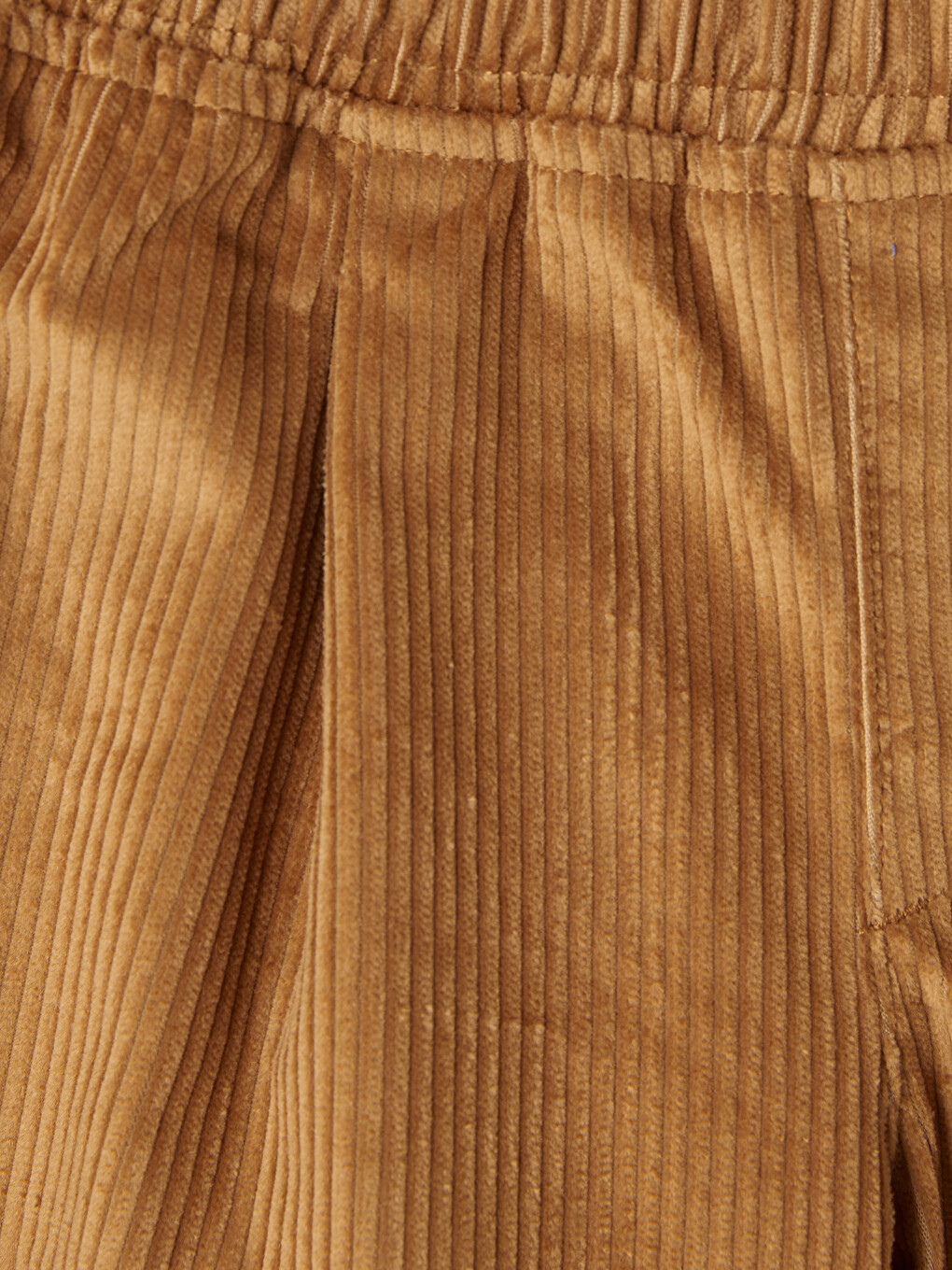 Elastic Waist Velvet Boys' Trousers-1