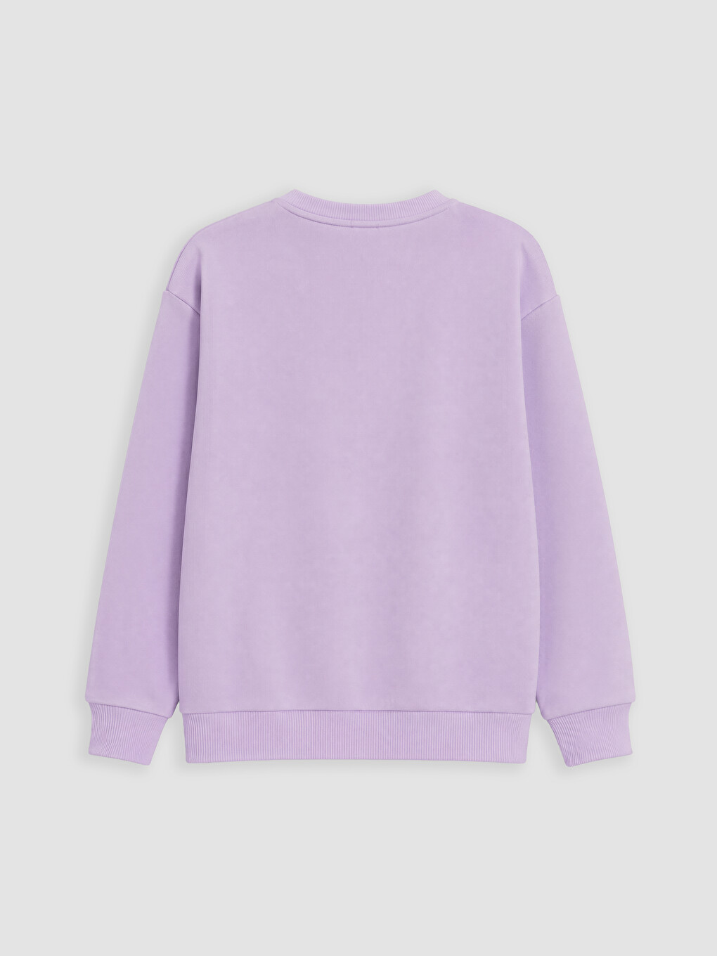 Lila Bisiklet Yaka Baskılı Kız Çocuk Sweatshirt-2