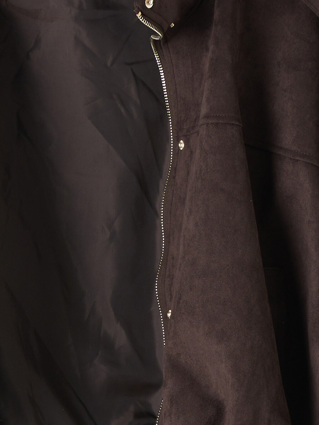 Mock Neck Epauletted Women's Coat-5