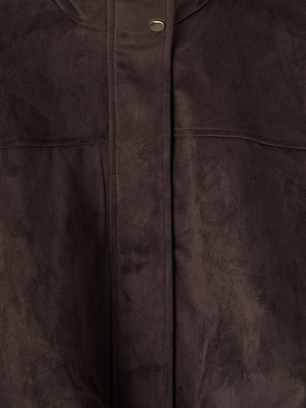 Mock Neck Epauletted Women's Coat-7