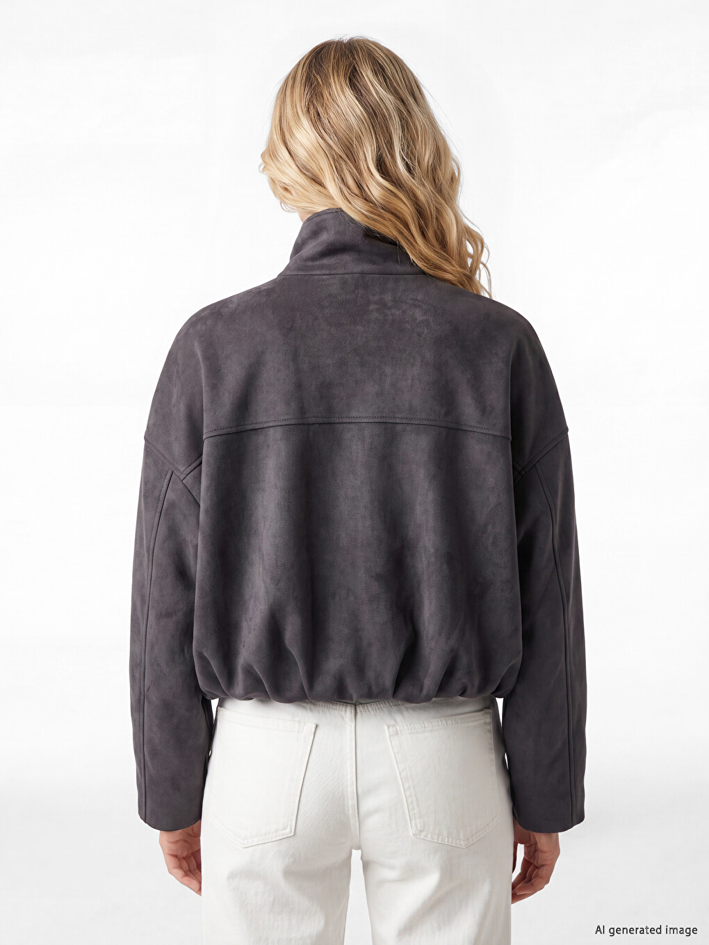Mantel Mit Stehkragen Und Epauletten Für Damen-3