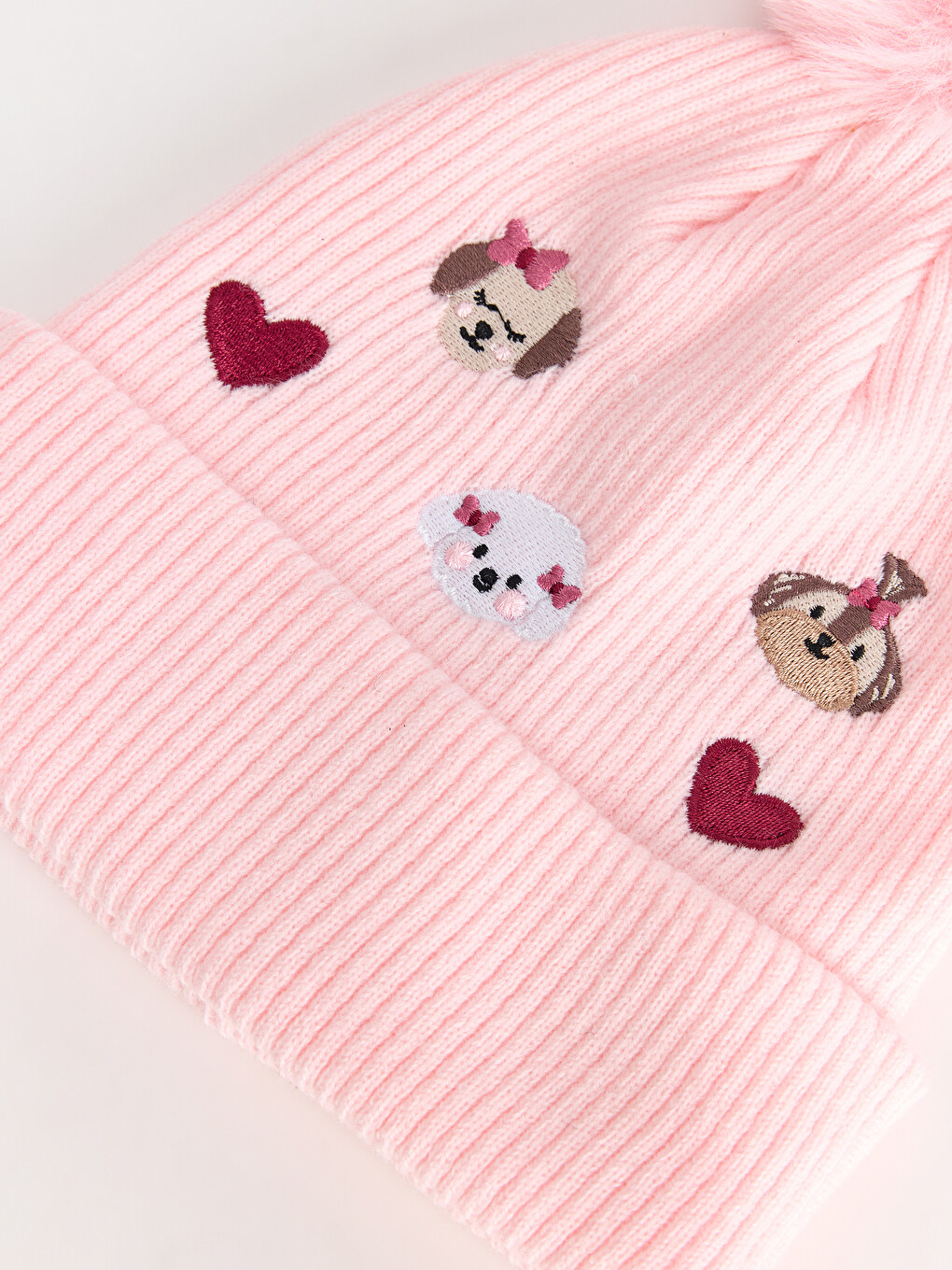 Bonnet À Pompon Pour Filles-1