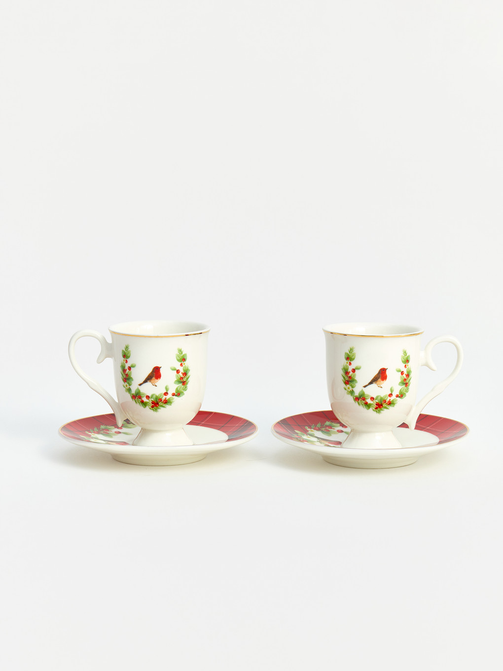 2 Person Patterned Coffee Cup Set-1