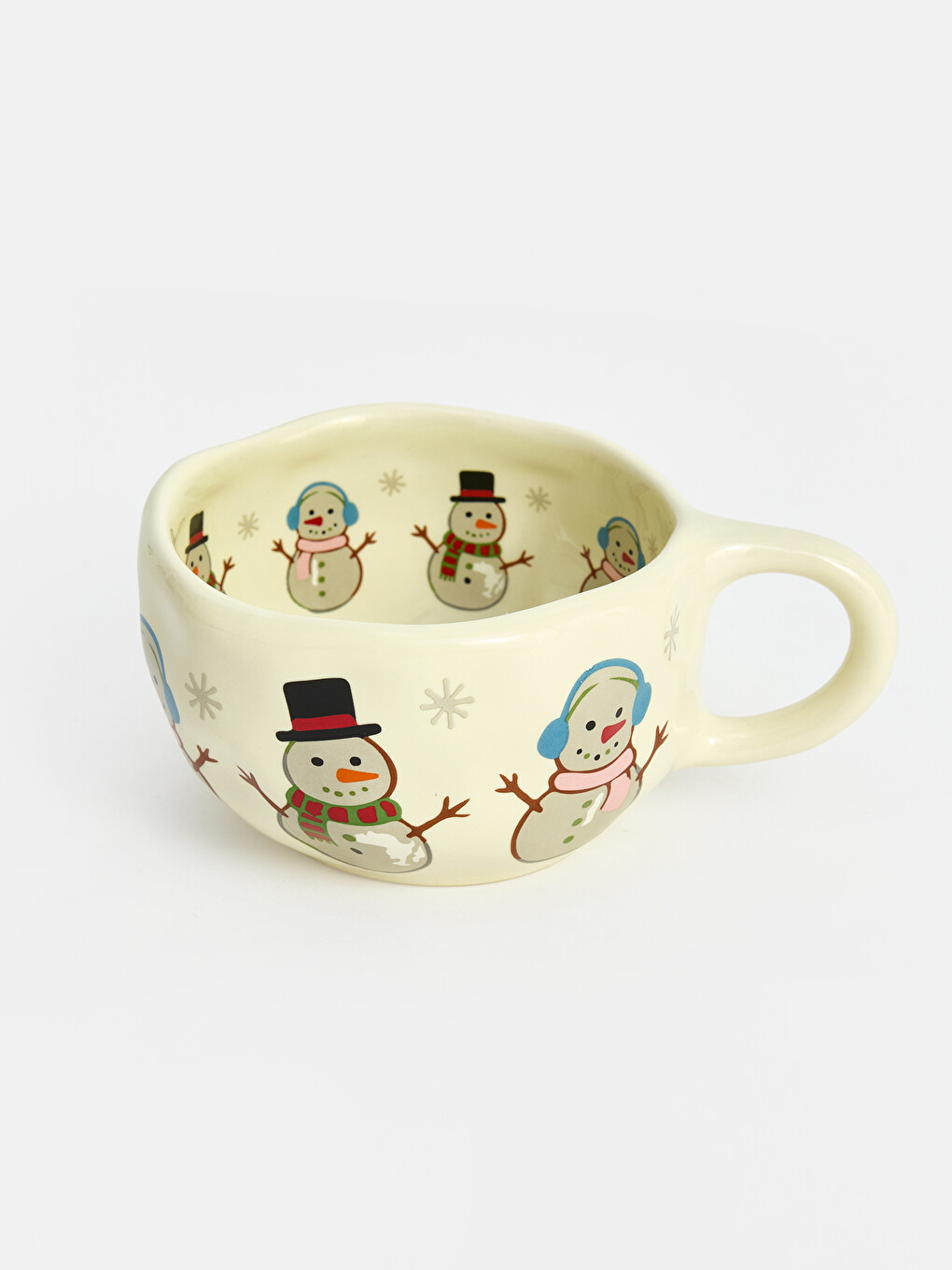 Snowman Printed Ceramic Mug 250 Ml-2